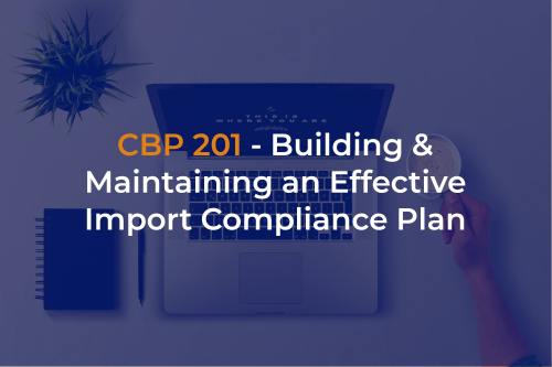 cbp 201 import compliance plan