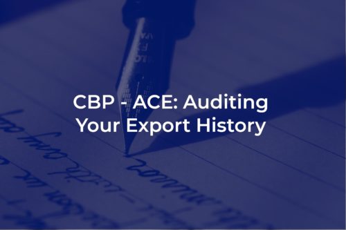 Auditing Export History