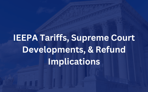 IEEP Tariffs supreme court developments and refund implications