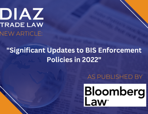 Significant Updates to BIS Enforcement Policies in 2022