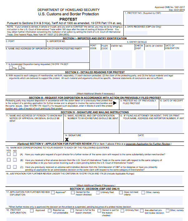 www.cbp.gov sites default files documents CBP_Form_19.pdf
